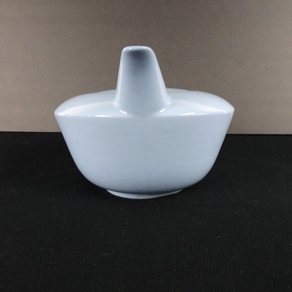 Homer Laughlin Blue Tea Pot Teapot Skyline Jubilee Art Deco Vintage - Picture 5 of 16